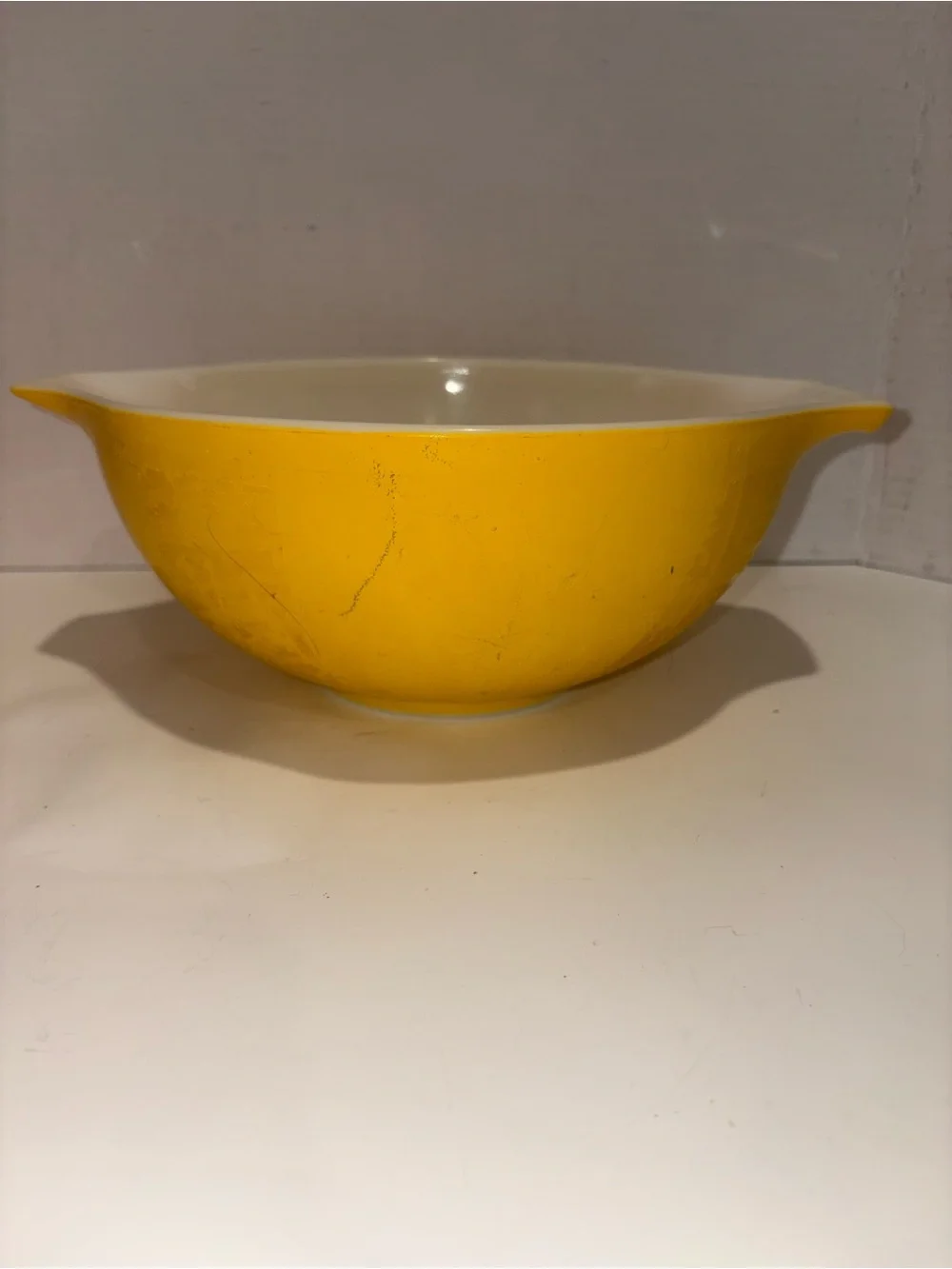 Pyrex Yellow Mixing Bowls Set #441 & 443